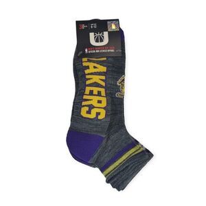Unk Men's Loss Angeles‎ LA Lakers NBA Quarter Cut Socks 3 Pairs Size 6-12 New